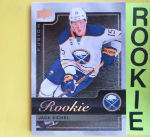 JACK EICHEL 2015-16 ROOKIE FUSION F/X BLACK #R10 Buffalo Sabres - Picture 1 of 1