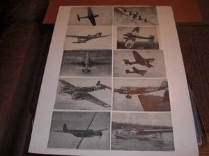 LOT 10 Vintage Photo Prints WWII World War II German Fighter War Planes 8” x 5” - Picture 1 of 12
