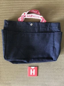 Harveys California Move N Go Purse Organizer Denim Navy Blue Lined MNG  - Picture 1 of 14