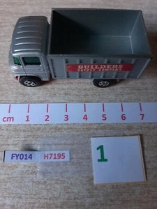 H7195 MODELLISMO MATCHBOX CAMION MERCEDES SCAFFOLDING TRUCK SUPERFAST 1969 - Foto 1 di 4