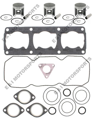 Polaris Indy XLT 1992 Special 580 SPI Pistones Kit de juntas de extremo superior Diámetro estándar 64 mm Foto 1 de 4