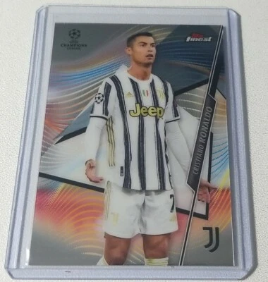 2020-21 Topps Finest CRISTIANO RONALDO UEFA Champions League Base #1 Juventus  - Image 1 of 4
