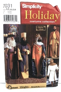 MODELLO DA CUCIRE SEMPLICITÀ 7031 COLLEZIONE COSTUMI VACANZE TAGLIA AA XS S M NON TAGLIATI - Foto 1 di 3