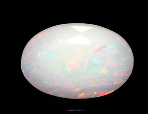 2.70 cts Ethiopian Welo Fire Opal 12 x 8 mm Oval Faceted Cut Gemstone *ocf19 - Picture 1 of 6