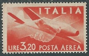 1945-47 ITALIA POSTA AEREA DEMOCRATICA 3,20 LIRE MH * - RE26-10 - Picture 1 of 1