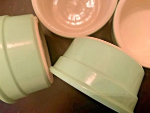 Jade Ramekins set 10 ciotole in ceramica gelato microonde panetteria frigorifero ristorante - Foto 1 di 3