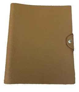 Hermes Ulysse Agenda; Size MM; Color Gold Material: Togo Calfskin Leather; NEW - Picture 1 of 13