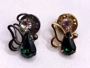 2 Beautiful Brooch Pin 3D Angel Lime Colored a Silver & Gold Tone - Picture 1 of 5