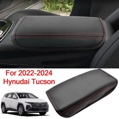 Funda de cojín reposabrazos consola central ajuste cuero Hyundai Tucson NX4 2022-2025 Foto 1 de 4