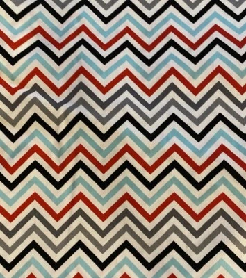 Robert Kaufman REMIX Ann Kelle tela rojo azul negro gris espiga por 44” con Foto 1 de 4