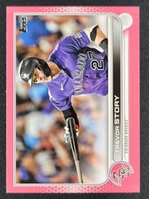 Trevor Story 2022 Topps Mother's Day Pink 49/50 #260 ROCKIES RED SOX