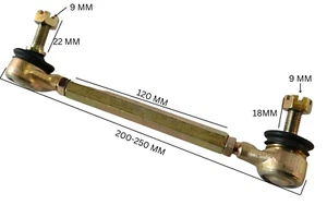TR012 TRACK ROD AND ENDS STEERING RODS 90CC 110CC 125CC QUAD BIKE / ATV - Picture 1 of 3