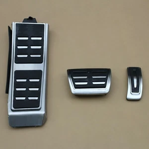 Footrest Dead Gas Brake Pedal Cover Set For Audi A4 B8 A5 A6 A7 Q5 Porsche Macan - Picture 1 of 4