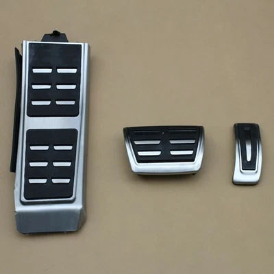 Footrest Dead Gas Brake Pedal Cover Set For Audi A4 B8 A5 A6 A7 Q5 Porsche Macan - Image 1 of 4