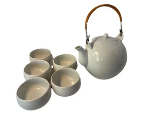 Primel feines Porzellan einfache Teekanne mit 5 Tassen Set-Japan-Küchengeschirr- - Bild 1 von 6