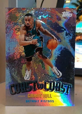 1998-99 Topps *Coast to Coast* Grant Hill #CC4 HOF DUKE DETROIT PISTONS - Image 1 of 2