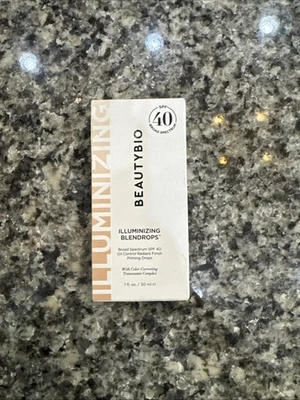 BeautyBio BLENDROPS. Broad Spectrum SPF 40 Oil-Control Priming Drops Sealed Box - Image 1 of 3