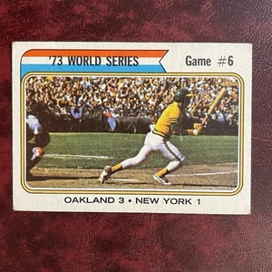 Juego Topps 1974 Reggie Jackson 1973 Serie Mundial Juego 6 #477 A's Mets - Como Nuevo - Imagen 1 de 2