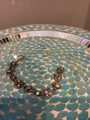 Patricia Locke USA Women’s Bracelet Silver Plated Swarovski Crystals 2007 - Image 1 of 4