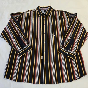 Akademiks AKDMKS Men's Long Sleeve Button Down Shirt "Jeanius Level" Product 3XL - Picture 1 of 10