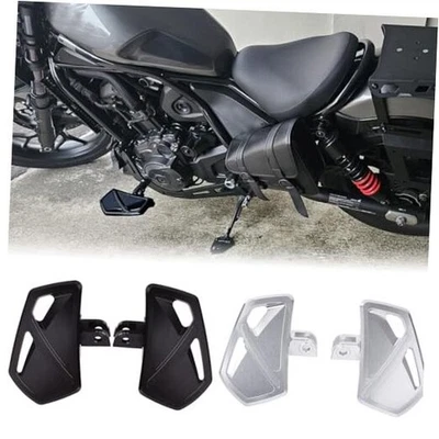 Motorcycle Highway Pegs Anti-Slip Footpegs Foot Rest Rider Wide Black - Image 1 of 4