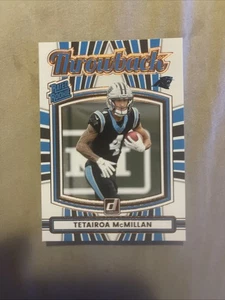 2025 Donruss Tetairoa McMillan Throwback Rated Rookies - Panthers - Picture 1 of 2