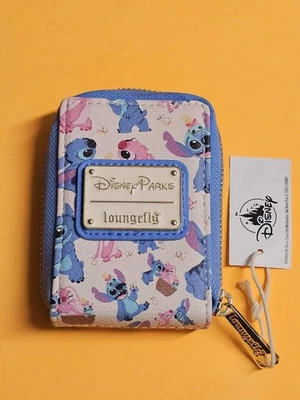 Nuevo Portatarjetas Acordeón Ángel Loungefly Lilo & Stitch Parques Disney Foto 1 de 2