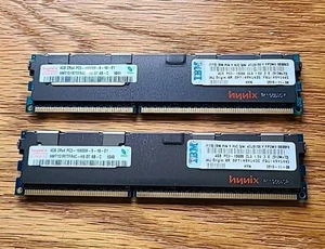 HYNIX 8GB ( 2 X 4GB ) 2Rx4 PC3-10600R DDR3 SERVER RAM. FAST SHIP - Picture 1 of 3