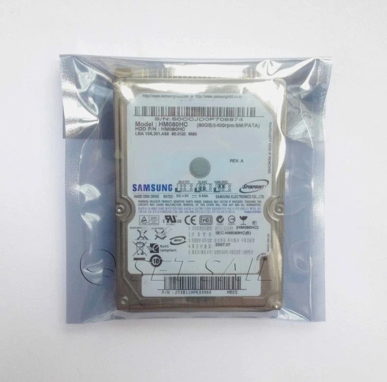 SAMSUNG 80 GB 2.5" 5400 RPM PATA/IDE 8 MB Hard Disk Drive HM080HC HDD - Bild 1 von 1