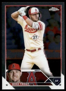 2023 Topps Chrome #27 Mike Trout - Picture 1 of 2