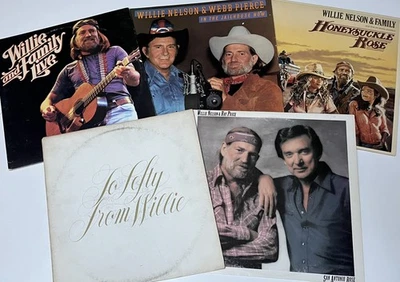 WILLIE NELSON 5 album lot including two double-LPs -- 1977-1982 - Image 1 of 4