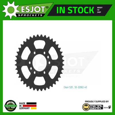 Sprocket Rear 520-40T Steel for SUZUKI GS 300 L 1982 1983 1984 1985 Foto 1 de 2