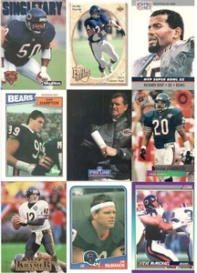 Lote de 767 cartas Chicago Bears Monster, cubierta superior, Fleer, Topps, más, sin engaños - Imagen 1 de 17