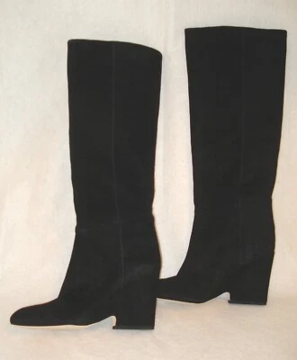 Sam Edelman Botas Altas Mujer Talla 7.5 Negro Gamuza Nuevas Foto 1 de 4