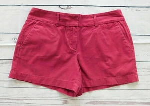 Ann Taylor LOFT einfarbig fuchsia beere magenta lässig khaki Chino Shorts-Größe 4 - Bild 1 von 3