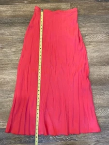 Free People langer Maxirock Rohseide rosa Größe Small EUC UVP 199 $ - Bild 1 von 6