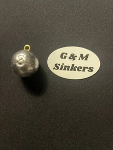 30 3 Unzen Cannonball Sinkers Angelgewichte.  Top Qualität Blei.  Made In The USA - Bild 1 von 1