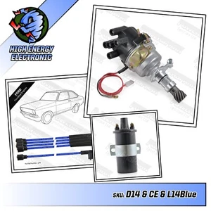 Paquete de encendido electrónico Ford Crossflow de 4 cilindros con cables de distribuidor y bobina - Imagen 1 de 11