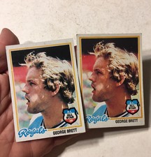 2 Vintage 1978 Topps George Brett Royals  # 100 Baseball Card