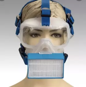 ViriMask Protective ocular respirator Medium Blue V60+ 5 filters made in Israel - Picture 1 of 3
