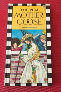 THE REAL MOTHER GOOSE Yellow Husky book Vintage Checkerboard Press 1986 - Picture 1 of 4