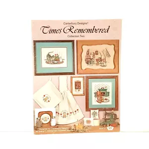 Times Remembered Cross Stitch Pattern Booklet 1987 Canterbury Designs Kitty Cat - Picture 1 of 2