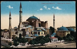 Hagia Sophia Grand Mosque Constantinople Turkey Postcard - Picture 1 of 2
