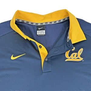 Nike California Cal Golden Bears Herren Dri-Fit Poloshirt Navy Männer Gr. XXL - Bild 1 von 7