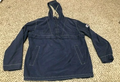 BONITO Abrigo de Lluvia Tommy Hilfiger TH85 Azul Media Cremallera Anorak Cortavientos Para Hombre XL Foto 1 de 4