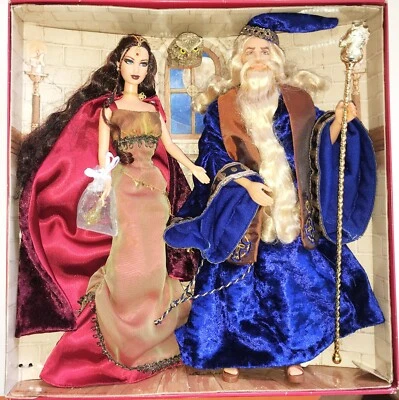Barbie Fée MORGAN Enchantress & KEN MERLIN Magician & Accessoires OFFERTS MATTEL - Immagine 1 di 4