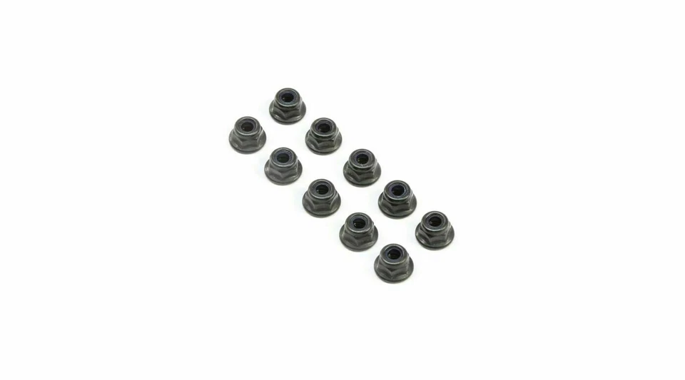  Losi 8 ight-X 8 ight XT/XTE M4 Flanged Lock Nuts (10) TLR245017 - Immagine 1 di 1