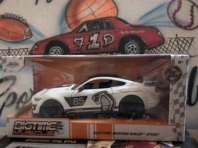 Jada Metal Diecast 1:24 BigTime Muscle 2020 Ford Mustang Shelby GT500 (White) - Image 1 of 4