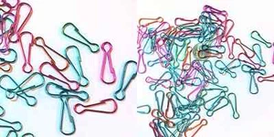 Cierre, 75 Brillantes Metálicos 7x23mm Cordón Gancho Cierre Mezcla de Colores Surtidos * - Imagen 1 de 4