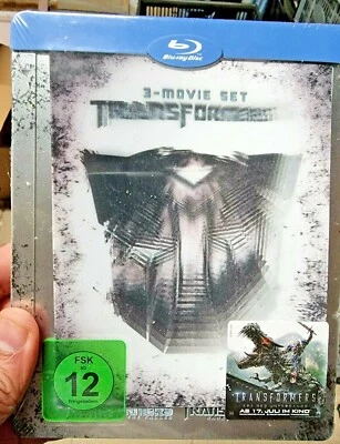 TRANSFORMERS Trilogy Blu-Ray Exclusive Limited Edition Lenticular Steelbook New+ - Image 1 of 2